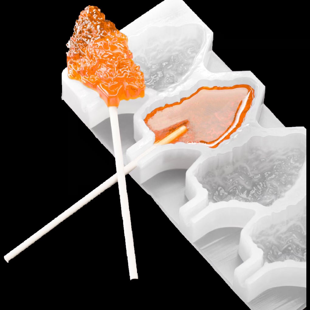 Lollipop Edible Mold, CANNABIS BUD, 25 mL
