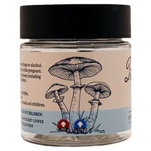 Load image into Gallery viewer, PRINT | 3.5g Clear Plastic Jars | Child Resistant | Magic Mushroom 8th Packaging