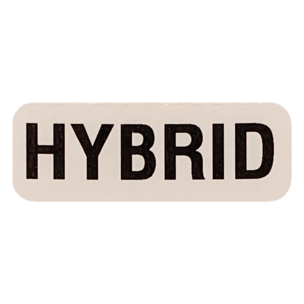HYBRID Labeling Sticker | .75 x 2.25”