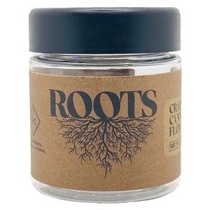 ROOTS | 3.5g Clear Plastic Jars | Child Resistant 8th Packaging