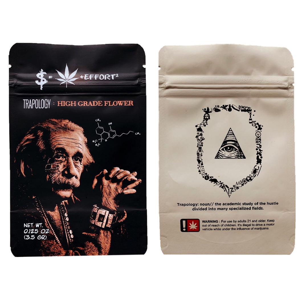 TRAPOLOGY | 3.5g Mylar Bags | Resealable 8th Barrier Bag