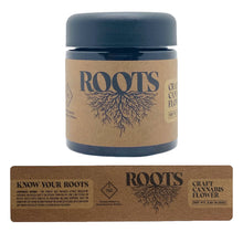 Load image into Gallery viewer, ROOTS | 3.5g Black Plastic Jars | Child Resistant 8th Packaging