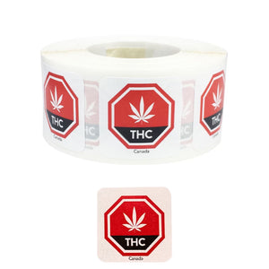 CANADA | Cannabis Warning Label | 1“ x 1“ Sticker