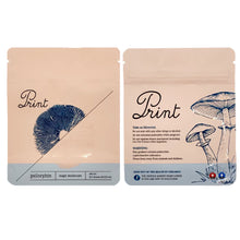 Load image into Gallery viewer, PRINT | 3.5g Mylar Bags | Child Resistant | Magic Mushroom 8th Packaging