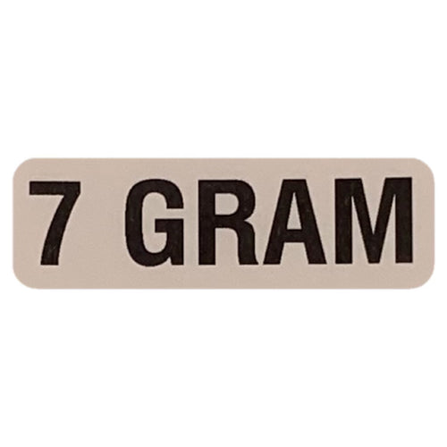 7 GRAM Weight Labeling Sticker | .75 x 2.25”