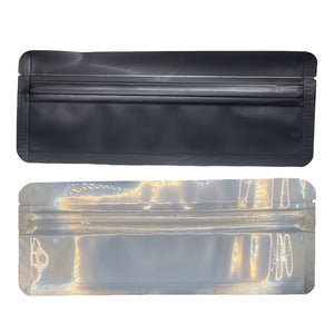BLACK | Pre-Roll/Concentrate Applicator Bags Mylar | Resealable Barrier Bag Packaging | 7"x2.7"