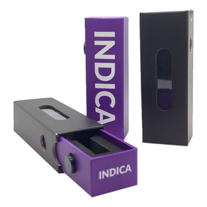INDICA | Child Resistant | 510 Cartridge Box Packaging | .5-1mL