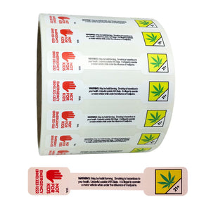 WASHINGTON | Cannabis Tamper Evident Jar Labels | 0.5 x 2.75″