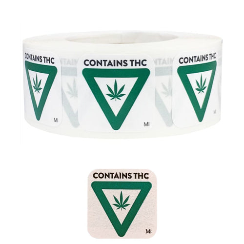MICHIGAN | Cannabis Warning Label | .75“ x .75“ Sticker