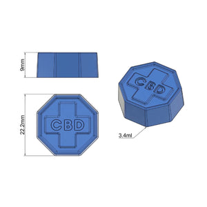 Octagon Gummy Edible Mold | CBD Symbol | 3.4 mL | Silicone