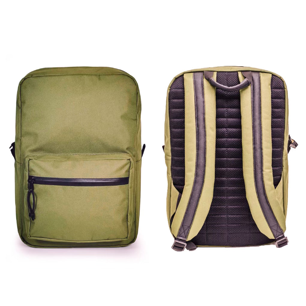 GREEN Smell Proof Book Bag | Carbon Lined | Insert Included