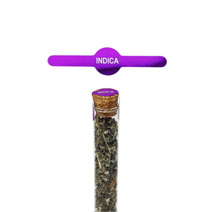 INDICA | Metallic Purple | Doob Tube Tamper Evident Labels 0.6″ X 2.5″