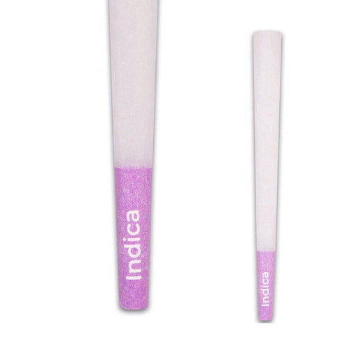 INDICA Purple Tipped 109 mm Pre-Rolled Cones - Refined White