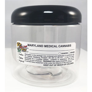 MARYLAND Cannabis State Warning Label | Strain Label | 3“ x 1“ | 500 Stickers