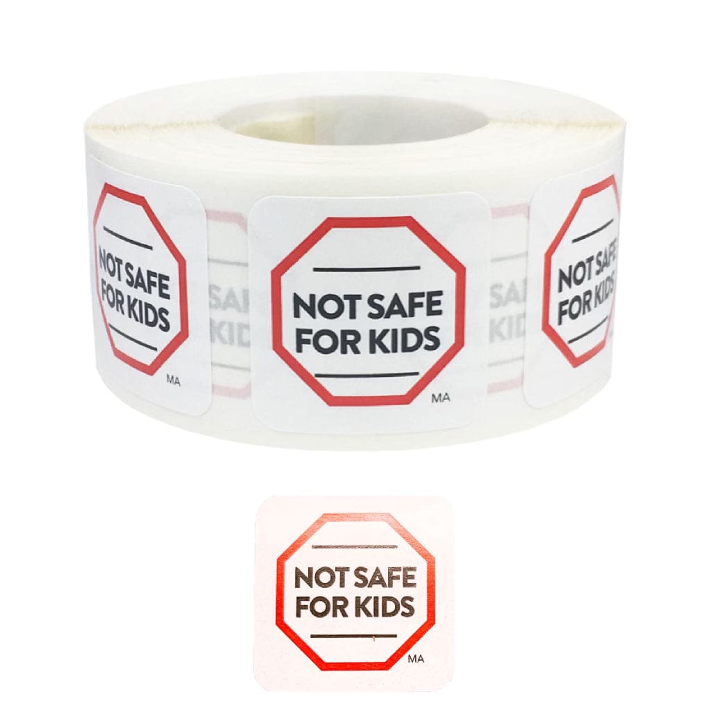 MASSACHUSETTS | Cannabis Warning Label | 1“ x 1“ Sticker