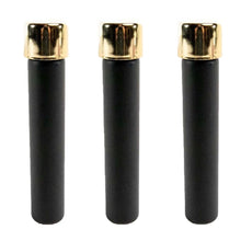 Load image into Gallery viewer, MATTE BLACK | 115mm Glass Pre-Roll Packaging Tube | Child Resistant | Gold Cap