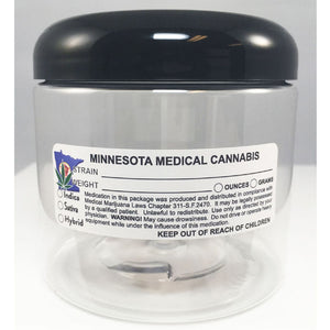 MINNESOTA Cannabis State Warning Label | Strain Label | 3“ x 1“ | 500 Stickers