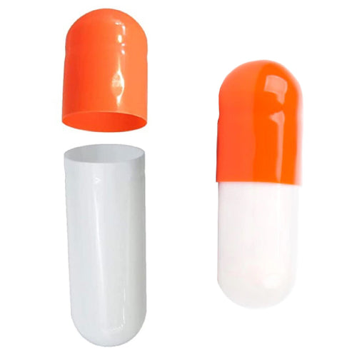 ORANGE/WHITE 00 Gel Capsules | Microdose | M