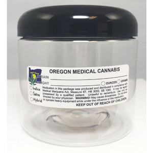 OREGON Cannabis State Warning Label | Strain Label | 3“ x 1“ | 500 Stickers