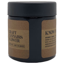 Load image into Gallery viewer, ROOTS | 3.5g Black Glass Jars | Child Resistant 8th Packaging