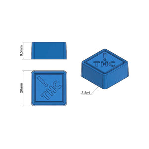 Square Gummy Edible Mold | COLORADO THC Symbol | 3.5 mL | Silicone