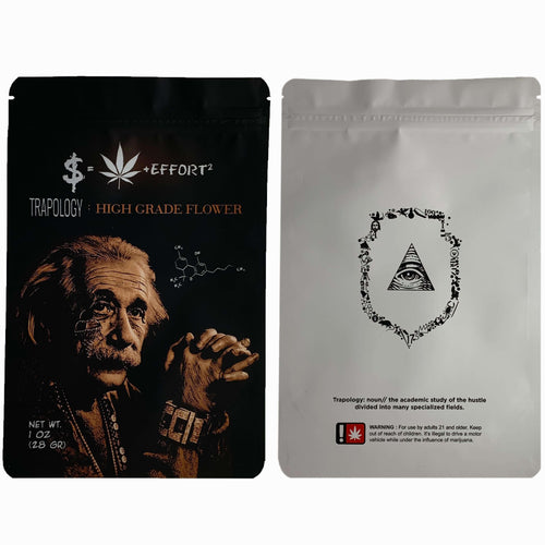 TRAPOLOGY | 28g Mylar Bags | Resealable oz. Barrier Bag Packaging 28 Gram