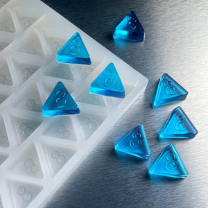 Triangle Gummy Edible Mold | DELTA 8 Symbol | 4.1 mL | Silicone